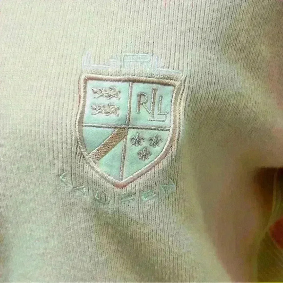 L-RL Ralph Lauren Active Womens Pink Sweater size Large Zip up - Picture 11 of 11